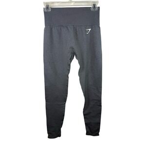 Gymshark Vital Seamless Leggings Dark Charcoal Gray Marl High Waisted Small